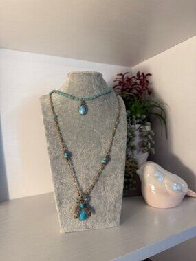 Park Lane “Azul” Turquoise Beaded Statement Necklace